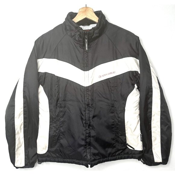 FXR Racing Womens Jacket Crush Motorcycle Moto Snowmobile Lined Coat Black Sz L - Picture 1 of 16